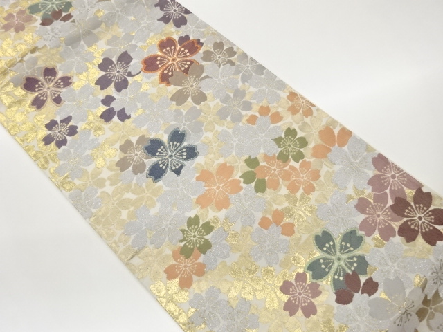 JAPANESE FUKURO OBI / WOVEN SAKURA